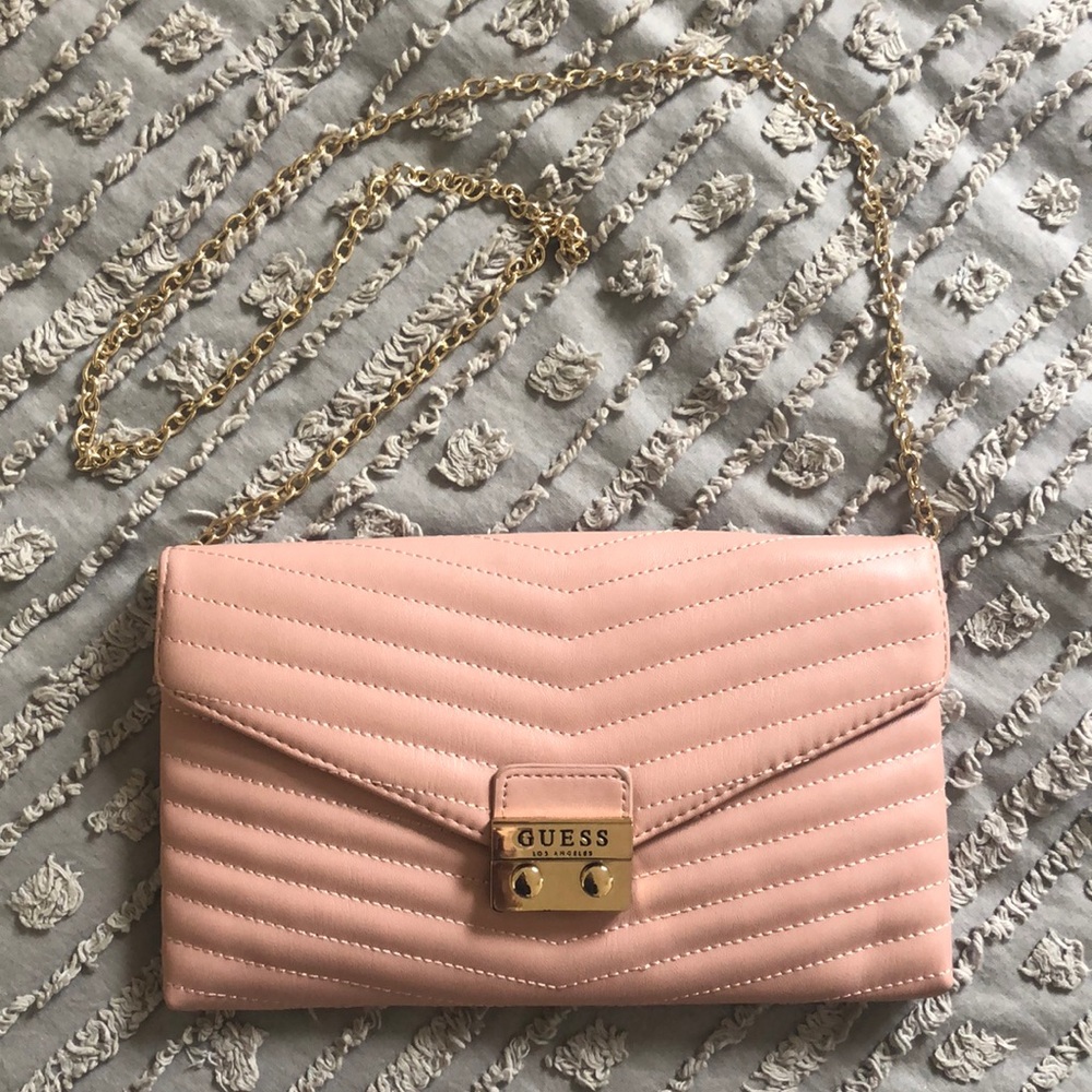 Pink Guess Clutch